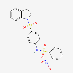 N-[4-(2,3-dihydro-1H-indol-1-ylsulfonyl)phenyl]-2-nitrobenzenesulfonamide