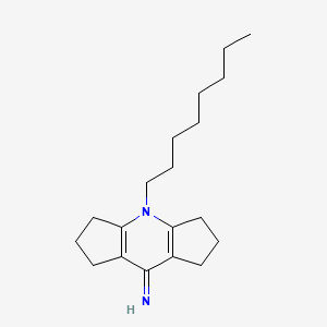 4-octyl-2,3,4,5,6,7-hexahydrodicyclopenta[b,e]pyridin-8(1H)-imine