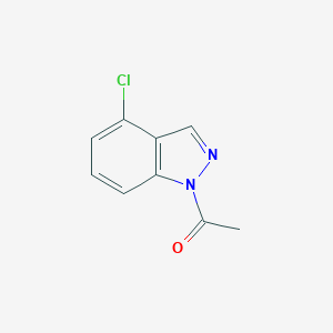molecular formula C9H7ClN2O B116227 1-乙酰基-4-氯-1H-吲唑 CAS No. 145439-15-2