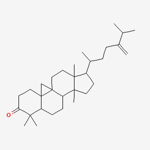 molecular formula C31H50O B1162284 7,7,12,16-四甲基-15-(6-甲基-5-亚甲基庚-2-基)五环[9.7.0.01,3.03,8.012,16]十八烷-6-酮 CAS No. 1449-08-7
