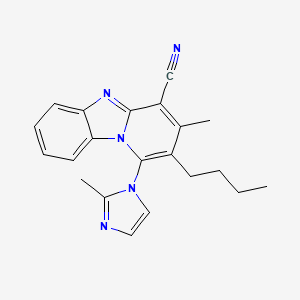 2-butyl-3-methyl-1-(2-methyl-1H-imidazol-1-yl)pyrido[1,2-a]benzimidazole-4-carbonitrile