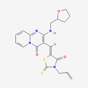 3-[(Z)-(3-Allyl-4-oxo-2-thioxo-1,3-thiazolidin-5-ylidene)methyl]-2-[(tetrahydro-2-furanylmethyl)amino]-4H-pyrido[1,2-A]pyrimidin-4-one