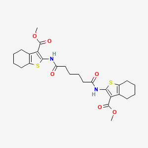 Dimethyl 2,2'-[(1,6-dioxohexane-1,6-diyl)diimino]bis(4,5,6,7-tetrahydro-1-benzothiophene-3-carboxylate)