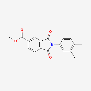 methyl 2-(3,4-dimethylphenyl)-1,3-dioxo-2,3-dihydro-1H-isoindole-5-carboxylate