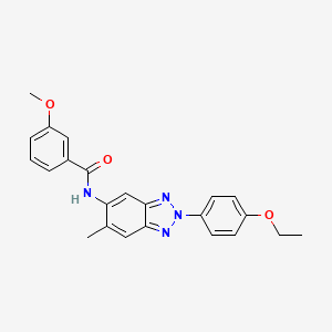 N-[2-(4-ethoxyphenyl)-6-methyl-2H-benzotriazol-5-yl]-3-methoxybenzamide