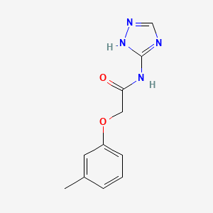 molecular formula C11H12N4O2 B11622999 2-(3-methylphenoxy)-N-(1H-1,2,4-triazol-3-yl)acetamide 