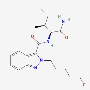 molecular formula C19H27FN4O2 B1162302 Cjs6ahq5VA 