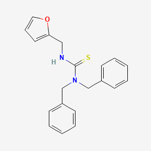 molecular formula C20H20N2OS B11623027 1,1-Dibenzyl-3-(furan-2-ylmethyl)thiourea 