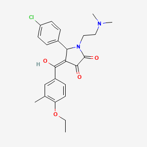 5-(4-chlorophenyl)-1-[2-(dimethylamino)ethyl]-4-(4-ethoxy-3-methylbenzoyl)-3-hydroxy-2,5-dihydro-1H-pyrrol-2-one