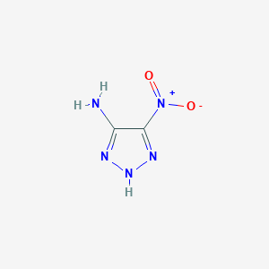 molecular formula C2H3N5O2 B116231 5-nitro-2H-triazol-4-amine CAS No. 145769-58-0