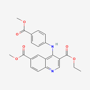 3-Ethyl 6-methyl 4-{[4-(methoxycarbonyl)phenyl]amino}quinoline-3,6-dicarboxylate