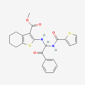 Methyl 2-({2-oxo-2-phenyl-1-[(thiophen-2-ylcarbonyl)amino]ethyl}amino)-4,5,6,7-tetrahydro-1-benzothiophene-3-carboxylate