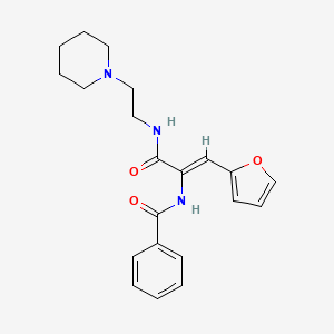 N-[2-Furan-2-yl-1-(2-piperidin-1-yl-ethylcarbamoyl)-vinyl]-benzamide