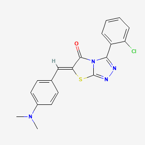 (6Z)-3-(2-chlorophenyl)-6-[4-(dimethylamino)benzylidene][1,3]thiazolo[2,3-c][1,2,4]triazol-5(6H)-one