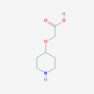 molecular formula C7H13NO3 B116248 2-(Piperidin-4-yloxy)acetic acid CAS No. 146117-93-3