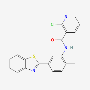 N-[5-(1,3-benzothiazol-2-yl)-2-methylphenyl]-2-chloropyridine-3-carboxamide