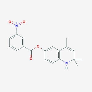 (2,2,4-trimethyl-1H-quinolin-6-yl) 3-nitrobenzoate