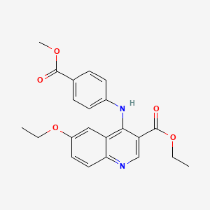 Ethyl 6-ethoxy-4-{[4-(methoxycarbonyl)phenyl]amino}quinoline-3-carboxylate