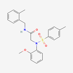 2-[N-(2-Methoxyphenyl)4-methylbenzenesulfonamido]-N-[(2-methylphenyl)methyl]acetamide