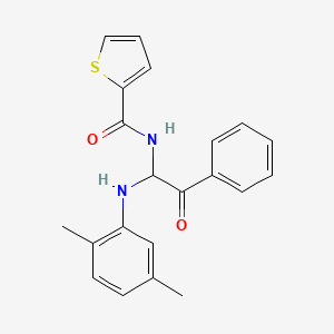 N-{1-[(2,5-dimethylphenyl)amino]-2-oxo-2-phenylethyl}thiophene-2-carboxamide