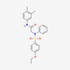 N-(3,4-Dimethylphenyl)-2-(N-phenyl4-ethoxybenzenesulfonamido)acetamide