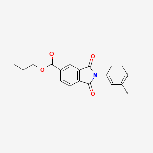 2-methylpropyl 2-(3,4-dimethylphenyl)-1,3-dioxo-2,3-dihydro-1H-isoindole-5-carboxylate