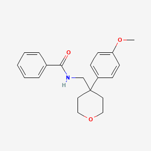 N-{[4-(4-Methoxyphenyl)oxan-4-YL]methyl}benzamide