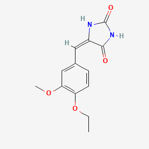 (5E)-5-[(4-ethoxy-3-methoxyphenyl)methylidene]imidazolidine-2,4-dione