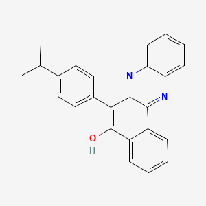 molecular formula C25H20N2O B11625269 6-[4-(Propan-2-yl)phenyl]benzo[a]phenazin-5-ol 