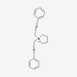 molecular formula C22H22N+ B11625273 1,1-Bis(3-phenylprop-2-yn-1-yl)pyrrolidinium 