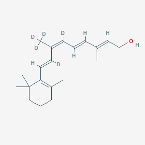 molecular formula C₂₀H₂₅D₅O B1162608 9-cis-Retinol-d5 