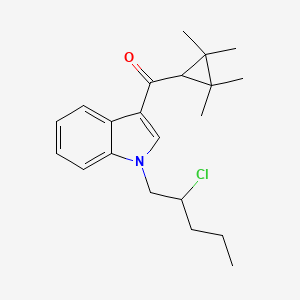 molecular formula C21H28ClNO B1162688 (1-(2-chloropentyl)-1H-indol-3-yl)(2,2,3,3-tetramethylcyclopropyl)methanone 