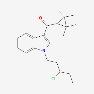 molecular formula C21H28ClNO B1162689 (1-(3-氯戊基)-1H-吲哚-3-基)(2,2,3,3-四甲基环丙基)甲苯酮 