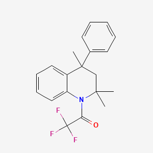 2,2,2-trifluoro-1-(2,2,4-trimethyl-4-phenyl-3H-quinolin-1-yl)ethanone