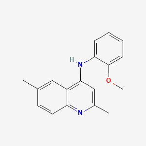 N-(2-methoxyphenyl)-2,6-dimethylquinolin-4-amine