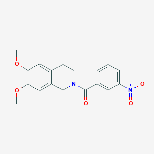 6,7-Dimethoxy-1-methyl-2-(3-nitrobenzoyl)-1,2,3,4-tetrahydroisoquinoline