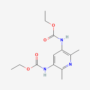 (5-Ethoxycarbonylamino-2,6-dimethylpyridin-3-yl)carbamic acid, ethyl ester