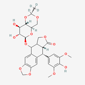 molecular formula C₂₉H₂₈D₄O₁₃ B1162699 Etoposide D4 