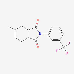 5-methyl-2-[3-(trifluoromethyl)phenyl]-3a,4,7,7a-tetrahydro-1H-isoindole-1,3(2H)-dione