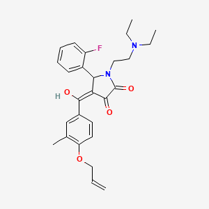 4-[4-(allyloxy)-3-methylbenzoyl]-1-[2-(diethylamino)ethyl]-5-(2-fluorophenyl)-3-hydroxy-1,5-dihydro-2H-pyrrol-2-one