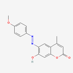 7-hydroxy-6-[(E)-(4-methoxyphenyl)diazenyl]-4-methyl-2H-chromen-2-one