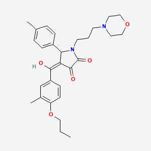 3-hydroxy-4-(3-methyl-4-propoxybenzoyl)-5-(4-methylphenyl)-1-[3-(morpholin-4-yl)propyl]-2,5-dihydro-1H-pyrrol-2-one