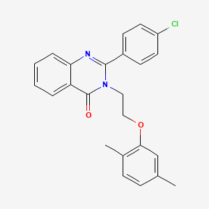 2-(4-chlorophenyl)-3-[2-(2,5-dimethylphenoxy)ethyl]quinazolin-4(3H)-one