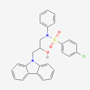 N-[3-(9H-carbazol-9-yl)-2-hydroxypropyl]-4-chloro-N-phenylbenzenesulfonamide