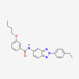 3-butoxy-N-[2-(4-ethylphenyl)-2H-benzotriazol-5-yl]benzamide