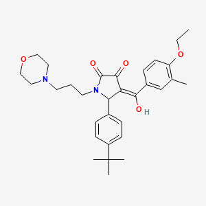 5-(4-tert-butylphenyl)-4-[(4-ethoxy-3-methylphenyl)carbonyl]-3-hydroxy-1-[3-(morpholin-4-yl)propyl]-1,5-dihydro-2H-pyrrol-2-one