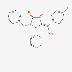 5-(4-tert-butylphenyl)-4-(4-fluorobenzoyl)-3-hydroxy-1-[(pyridin-3-yl)methyl]-2,5-dihydro-1H-pyrrol-2-one