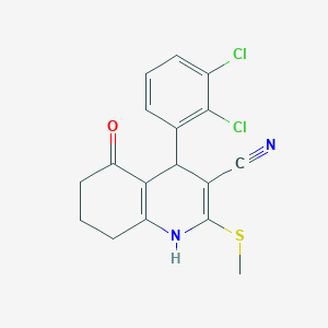 4-(2,3-Dichlorophenyl)-2-(methylsulfanyl)-5-oxo-1,4,5,6,7,8-hexahydroquinoline-3-carbonitrile