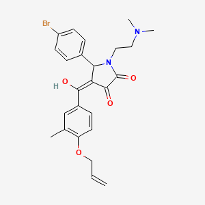 5-(4-bromophenyl)-1-[2-(dimethylamino)ethyl]-3-hydroxy-4-[3-methyl-4-(prop-2-en-1-yloxy)benzoyl]-2,5-dihydro-1H-pyrrol-2-one