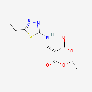 5-{[(5-Ethyl-1,3,4-thiadiazol-2-yl)amino]methylene}-2,2-dimethyl-1,3-dioxane-4,6-dione